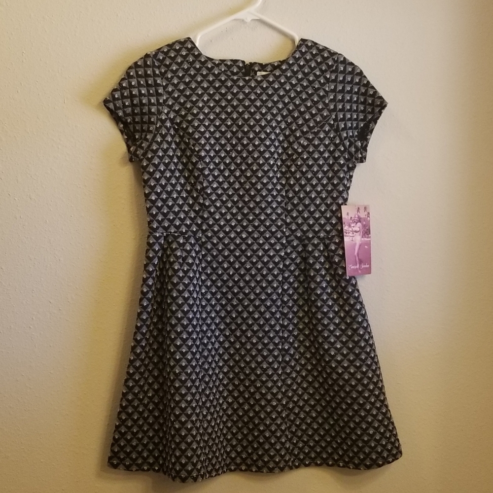 Emerald Sunday Fit and Flare Geometric Dress Sz. 3